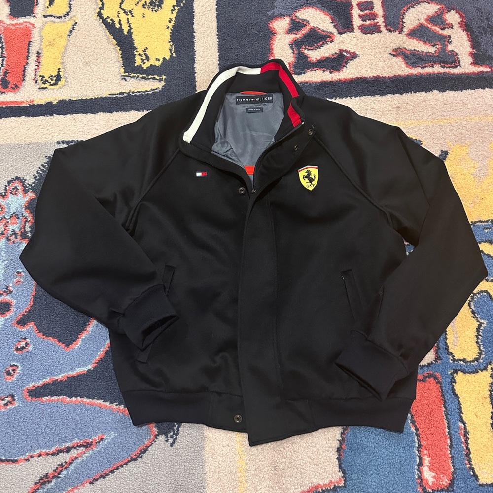 Collectors Tommy Hilfiger Cashmere Bomber Jacket Ferrari Formula 1 2000 Champs